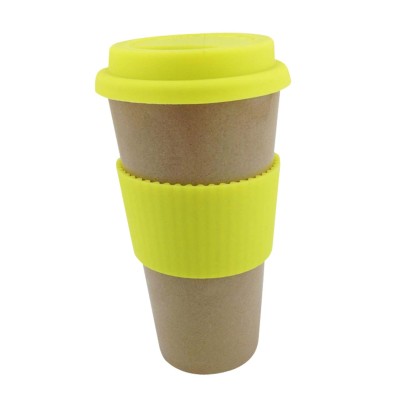 Rice Husk Fiber Mug with Silicon sleeve 550ml